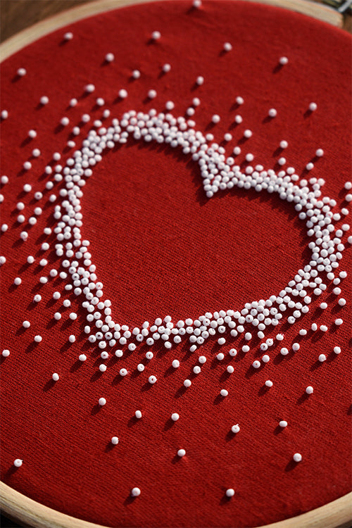 Okhai 'Romance' Hand Embroidered Pure Cotton Hoop