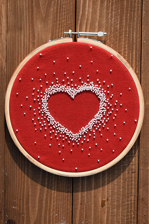 Okhai 'Romance' Hand Embroidered Pure Cotton Hoop