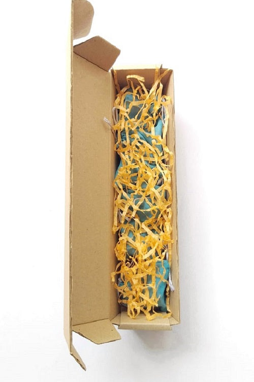 Set of 6 Multicolor Assorted Hand-painted Christmas bells with gift pouch