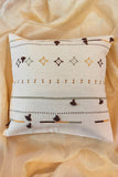 Handspun Handwoven Hand Embroidered Cushion Cover