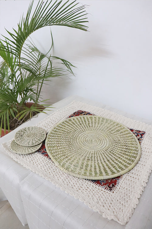 Set of 2 Handmade Sabai Grass Table Mat