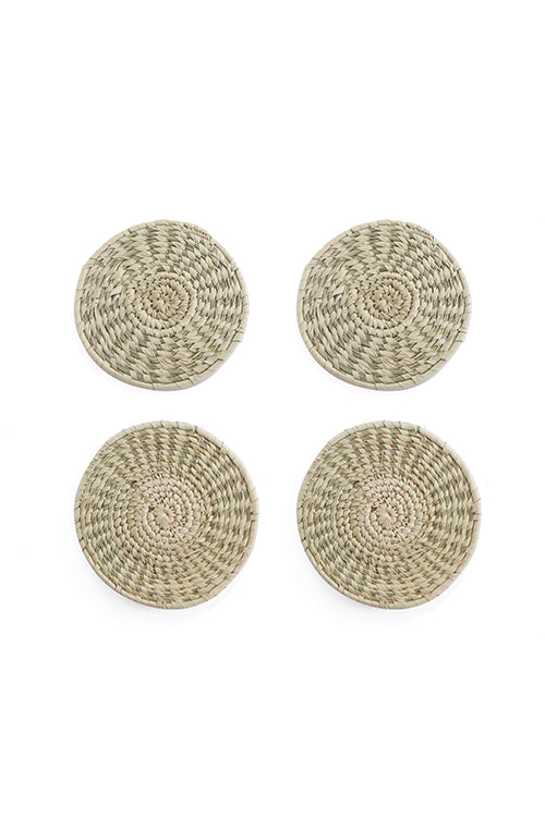Whe Set of 4 Handmade Sabai Grass Coasters