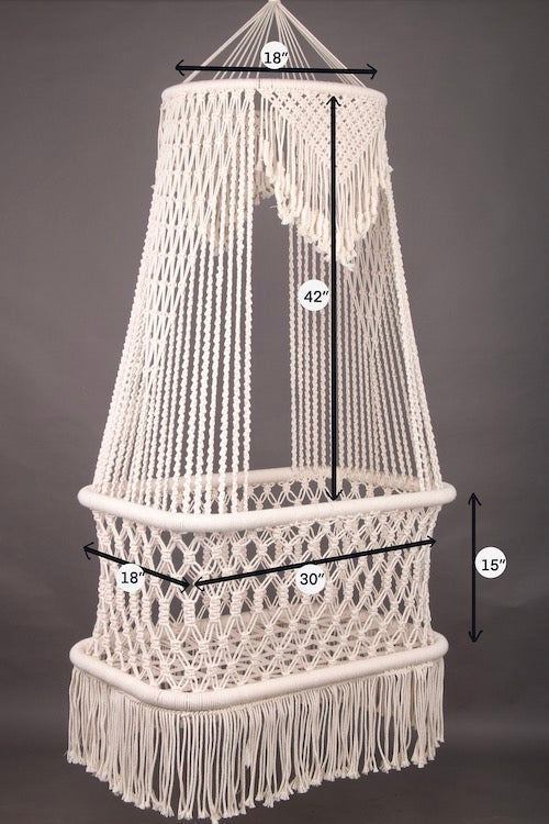 House Of Macrame Handcrafted Hanging Cradle