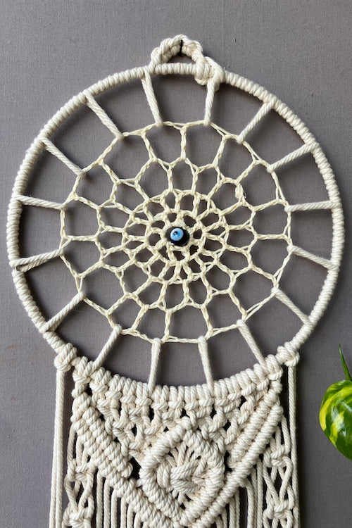 House Of Macrame "Evil Eye" Crochet Dreamcatcher