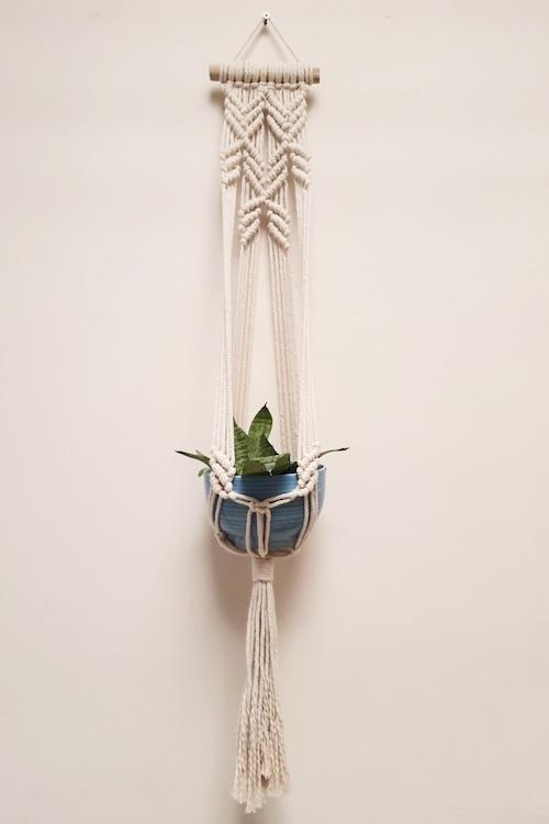 Blooming Flower Handcrafted Macrame Plant hanger Online