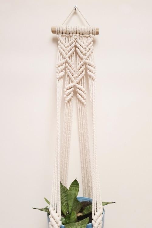 Blooming Flower Handcrafted Macrame Plant hanger Online