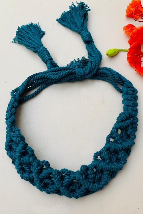Macrame headband discount