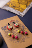 Samoolam Handmade Crochet Flower Hair Clips Set - Red Rapunzel