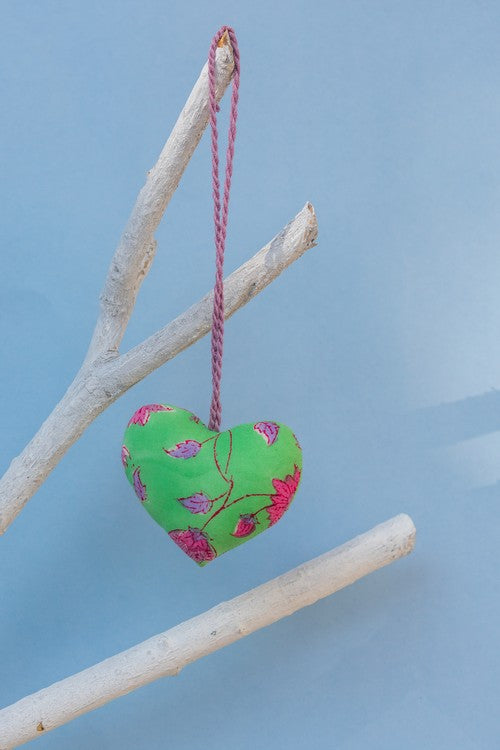 Okhai 'Elves' Hand Block Printed Christmas Ornament