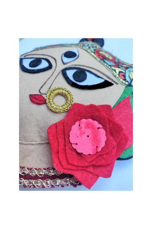 "Svatanya" Handcrafted Eco-Friendly Durga Face Charm