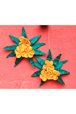 "Svatanya" Handcrafted Eco-Friendly Marigold & Mango Leaf Toran