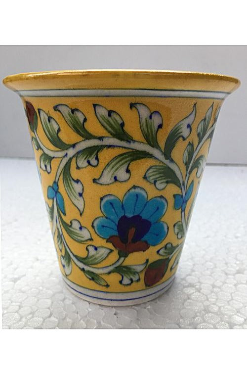 Blue Pottery Handcrafted Planter-116