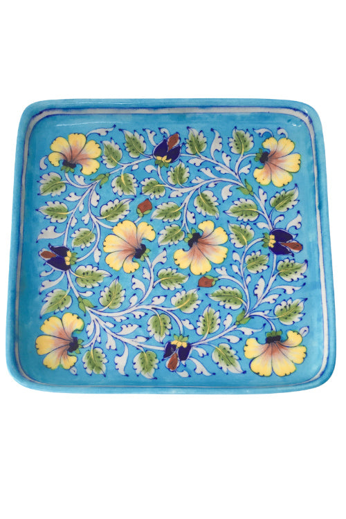 Blue Pottery Handcrafted Tray-108