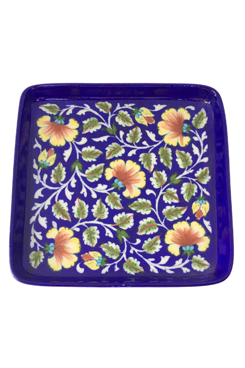 Blue Pottery Handcrafted Tray-109