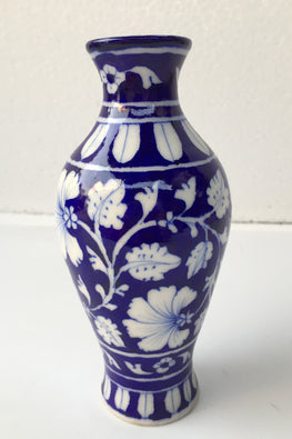 Blue Pottery Handcrafted Saras Flower Pot-121
