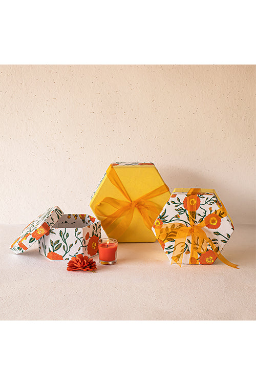 Genda Phool Hexagonal Gift Boxes
