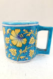 Ram Gopal Blue Pottery Handcrafted 'Coffee Mug ' Blue Mug-B