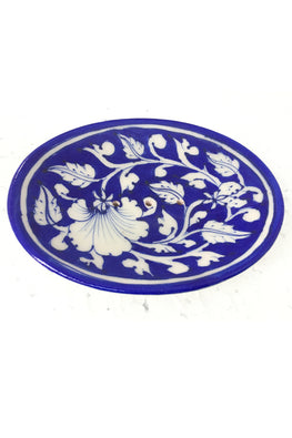 Ram Gopal Blue Pottery Handcrafted 'Soap Dish ' Blue Bathroom Accessory-A