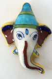 Ram Gopal Blue Pottery Handcrafted 'Fridge magnet ' Yellow Ganesh ( Set of 2)-30