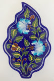Ram Gopal Blue Pottery Handcrafted 'Leaf Tray ' Blue Tray-37