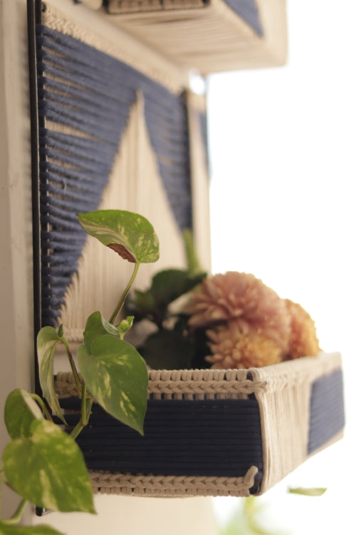 Noir Recycled Cotton Wall Organizer