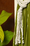 Indianyards Set Of 2 Premium Cotton Macrame Curtain Tie Backs | Offwhite