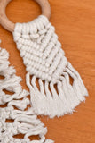 Indianyards Set Of 4 Premium Cotton Macrame Napkin Rings| Offwhite