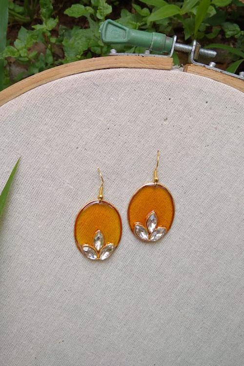 Whebyabira-Yellow Oval Enamel Drop
