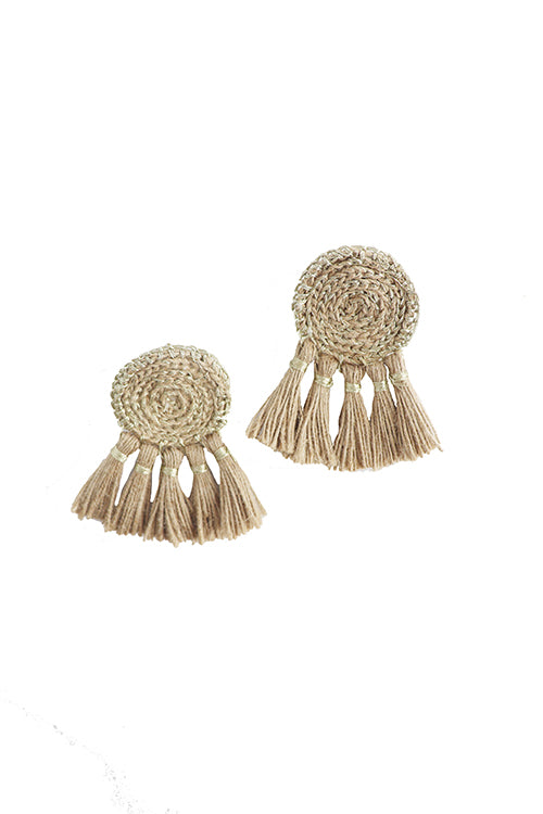 Whe Jute Tassel Earring