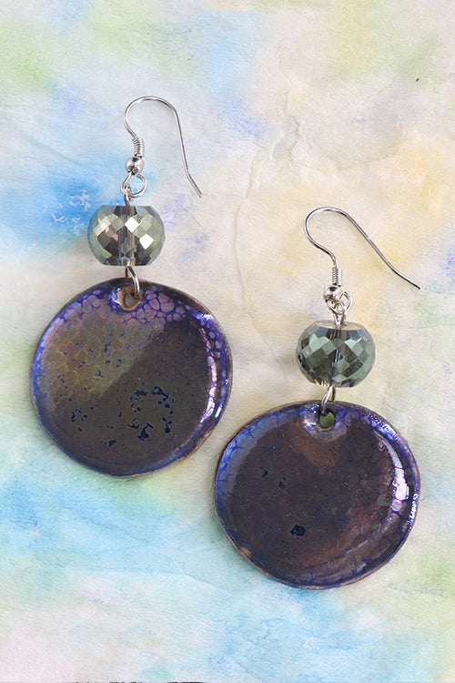Whebyabira-Handmade Ceramic and glass crystal Dangler