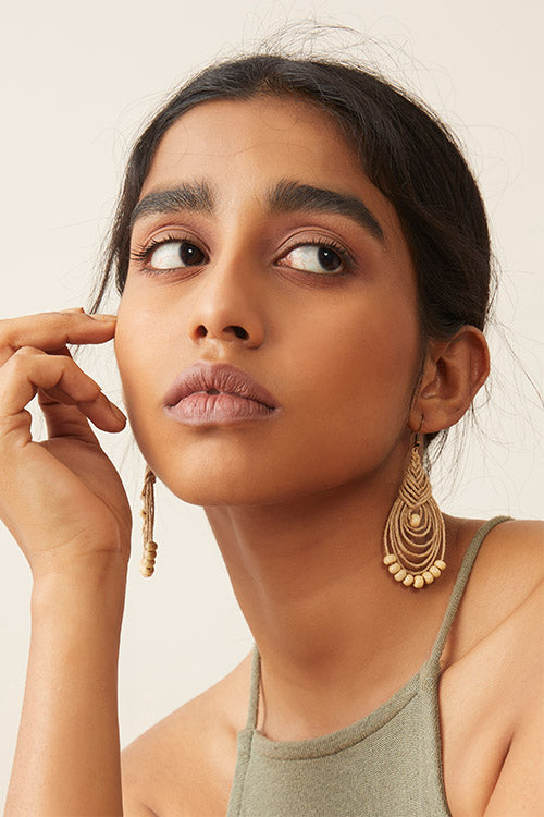 Whe Handmade Jute Earring