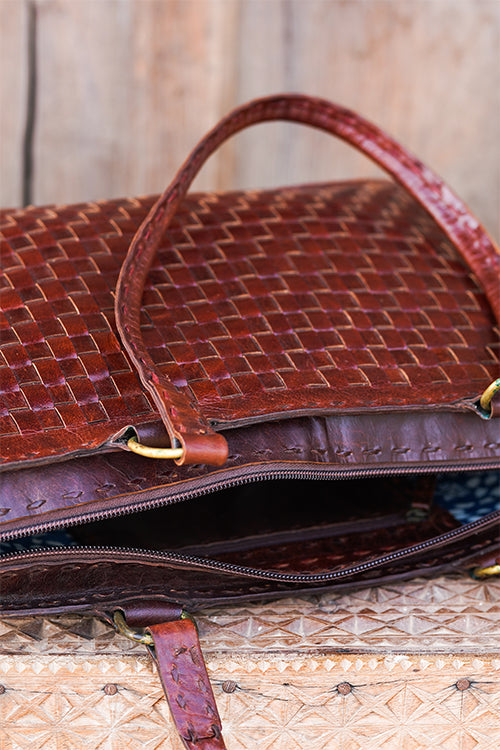 Jawaja Leather Handrcrafted Medium Shopping Bag