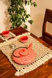 Jewel Hand Knotted Cotton Table Placemats Online