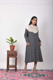 Urmul Kuhu Embroidered Handloom Cotton Knee Length Dress For Women Online