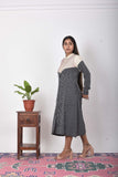 Urmul Kuhu Embroidered Handloom Cotton Knee Length Dress For Women Online