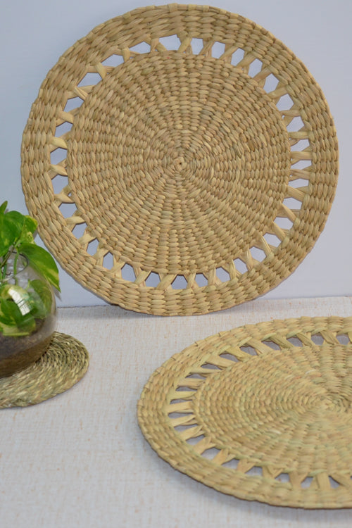 Dharini Kauna Round Placemats (Set Of 2)