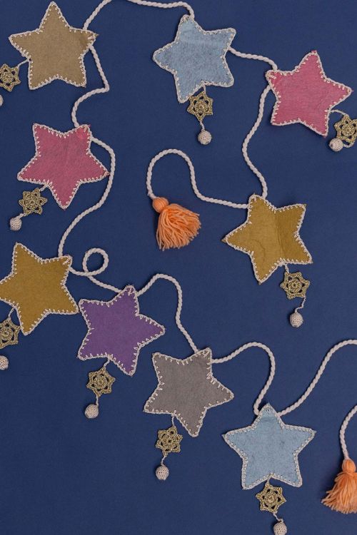 Samoolam Handmade Kids Room Decor Bunting ~ Stars