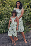 Okhai 'Girl' Hand Block Print Pure Cotton Sleeveless Kids Dress