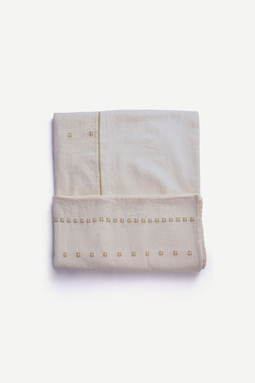Ikai Asai-Regalia Ivory Light -Kala Cotton Table Cloth