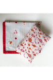 Whitewater Kids Organic Gift Set - Koi Dohar With Kapok Pillow