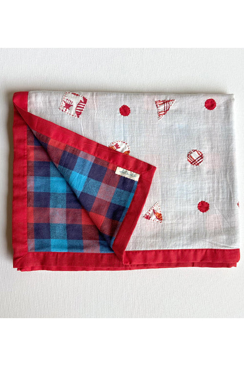 Whitewater Kids Organic Gift Set - Koi Dohar With Kapok Pillow