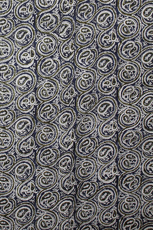 Creative Bee 'KERI' Azo Free Dye Block Print Silk Fabric (0.5 Meter)