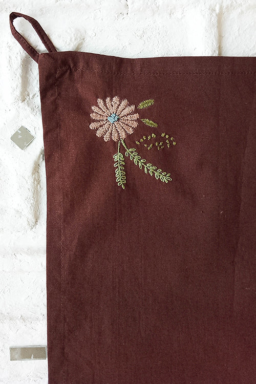 Okhai 'Al Dente' Pure Cotton Hand Embroidered Kitchen Towels