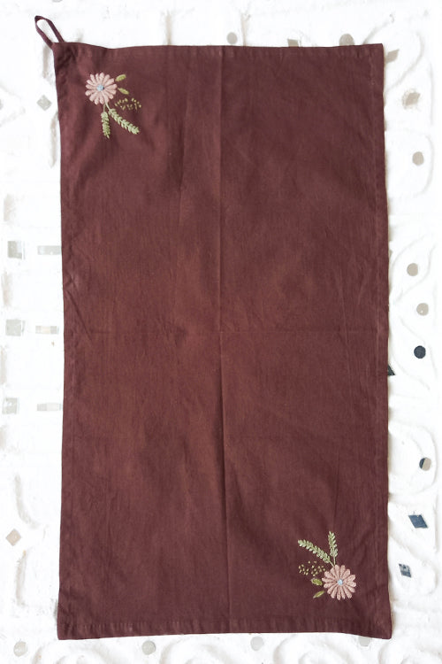 Okhai 'Al Dente' Pure Cotton Hand Embroidered Kitchen Towels