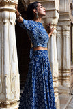 Okhai 'Parvati' Pure Cotton Hand Block Printed Backless Top and Skirt Set