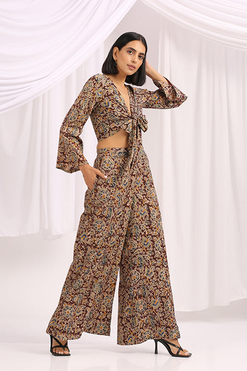Okhai 'Nazanin' Hand Block Printed Kalamkari Co-ord Set – Okhaistore