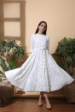 Okhai Cacti Garden Hand Block Printed Pure Cotton Summer Dress For Women Online