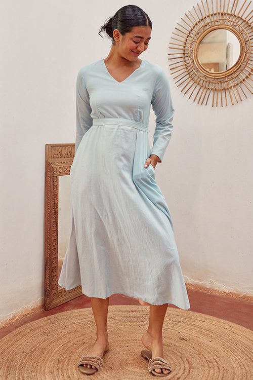 Okhai 'Ashore' Pure Cotton Reversible Long Dress | Rescue