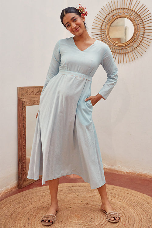 Okhai 'Ashore' Pure Cotton Reversible Long Dress | Rescue