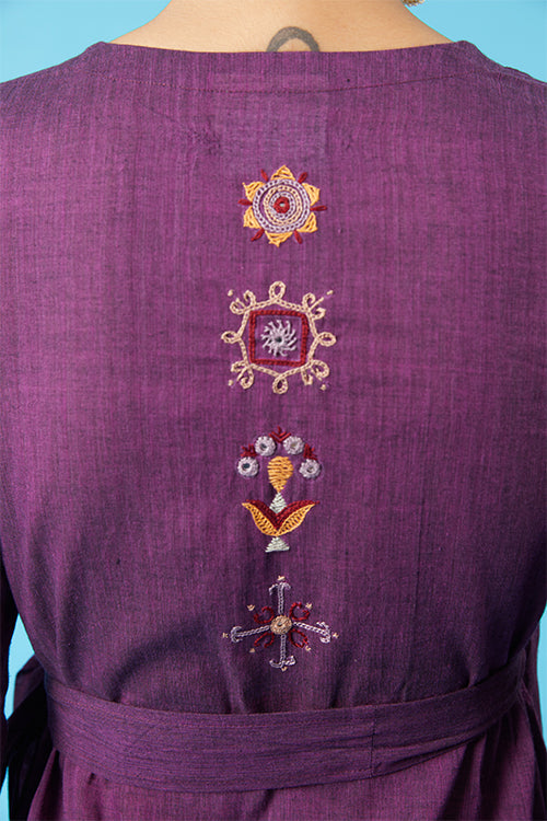 Okhai 'Bedazzle' Kutch Embroidered Wrap Dress